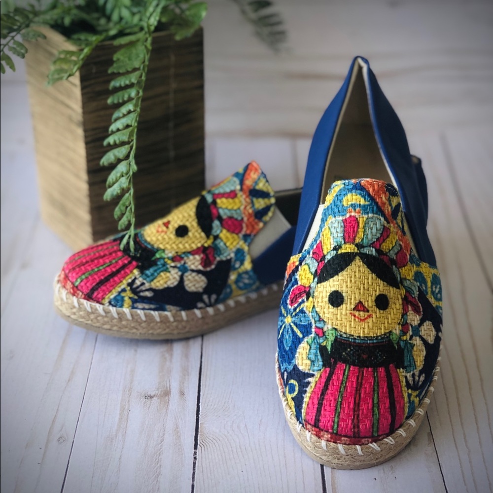 Maria Muñeca Jute/Faux Leather Flats